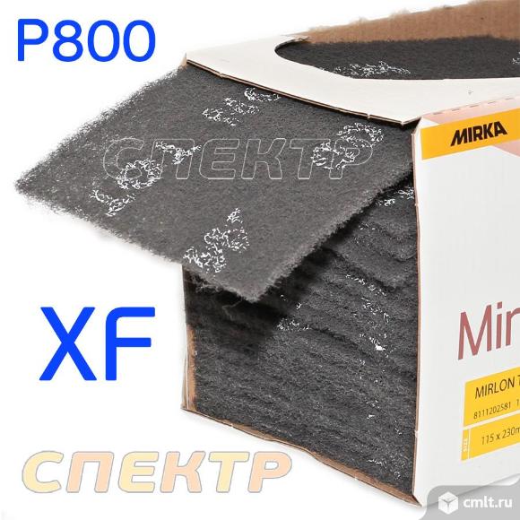 Скотч-брайт 115x230мм Mirlon Total черный Р800 XF. Фото 4.