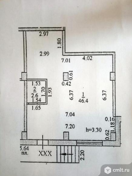 Собственник продаёт нежилое помещение 49кв.м. по ул. Республиканская 74а. Фото 1.