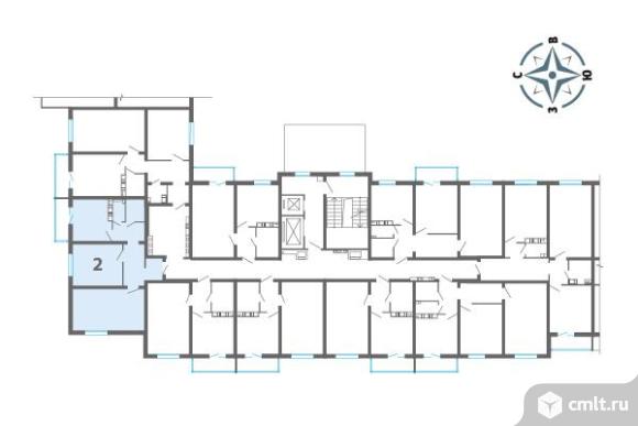 2-комнатная квартира 57,4 кв.м. Фото 2.