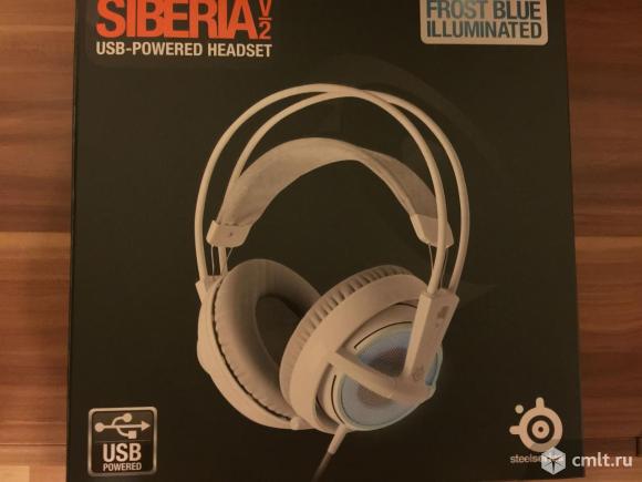 Наушники SteelSeries Siberia v2 Frost Blue. Фото 1.
