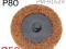 Круг зачистной под Roloc D 50мм травяной P80 коричневый. Фото 1.