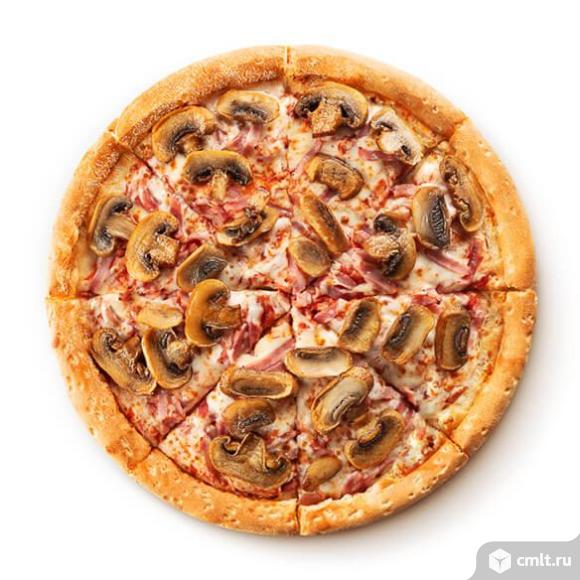 Пицца Ветчина и грибы. Фото 1.