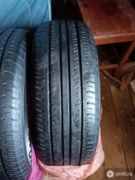 Шины 225/55R18 Hankook летние, б/у, износ 40%, 4 шт., 3 тыс. Фото 1.