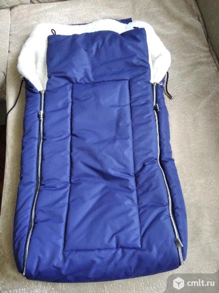 Конверт меховой зимний " Норд" в коляску. Фото 1.