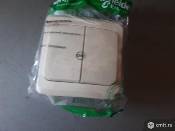 Выключатель скрытый двойной Этюд. Фото 1.