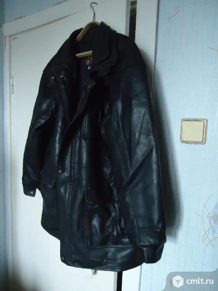 Куртка мужская кож-зам. р-р 52. Фото 1.