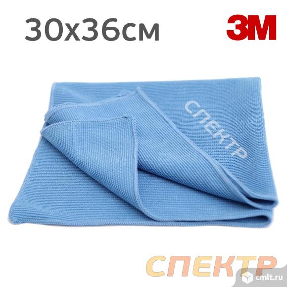 Салфетка микрофибра 3M (1шт) 36х32см СИНЯЯ. Фото 1.