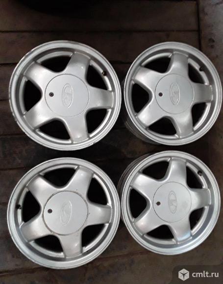 Литые диски R 14 ваз 2110-012 штатные. Фото 1.
