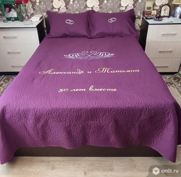 Подарочный вариант вышивки на покрывале