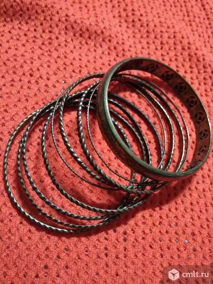 Браслеты комплект 9 шт. Фото 1.