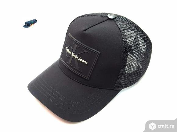 Бейсболка кепка Calvin Klein Jeans (черный) сетка. Фото 1.