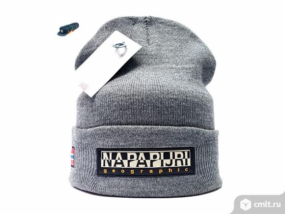 Шапка Napapijri Geographic (серый). Фото 1.