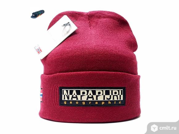 Шапка Napapijri Geographic (бордовый). Фото 1.