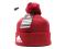 Шапка adidas (красный) помпон. Фото 9.