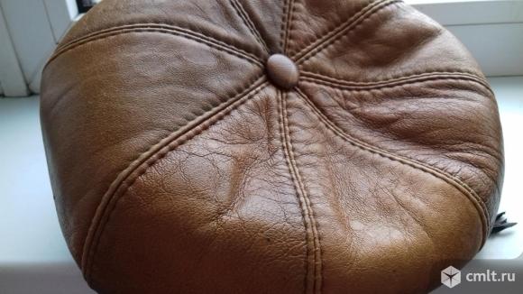 Кепка кожаная коричневая новая женская, 400 р. Фото 2.