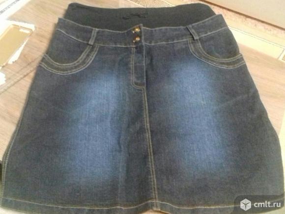 Юбка джинсовая для беременной.. Фото 1.