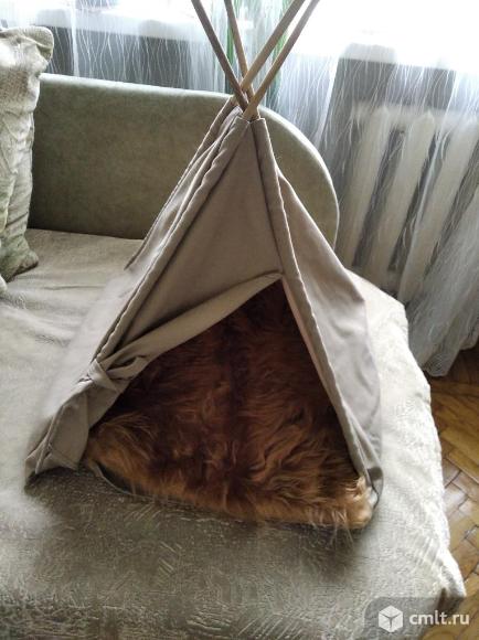 Домик вигвам для кошки. Фото 1.