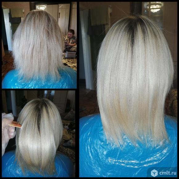 Восстановление и кератиновое выпрямление волос. Фото 1.