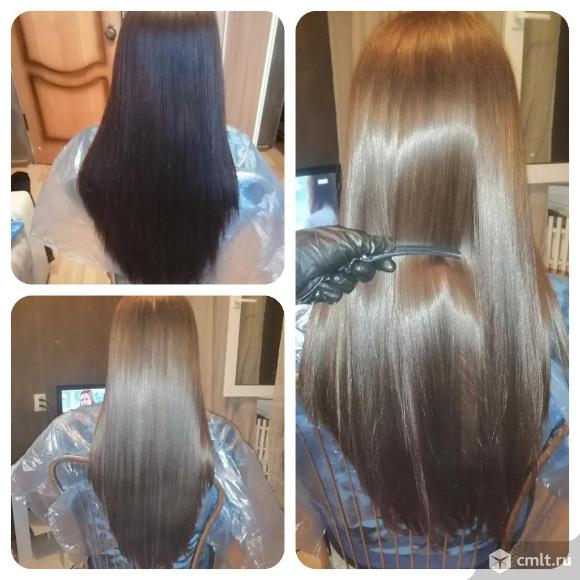 Восстановление и кератиновое выпрямление волос. Фото 4.