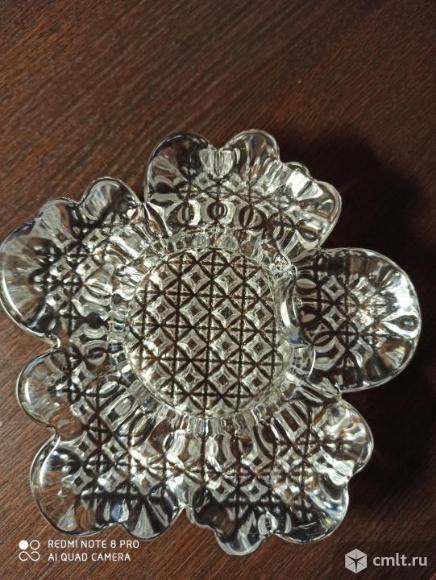 Пепельница, хрусталь, СССР. Фото 1.