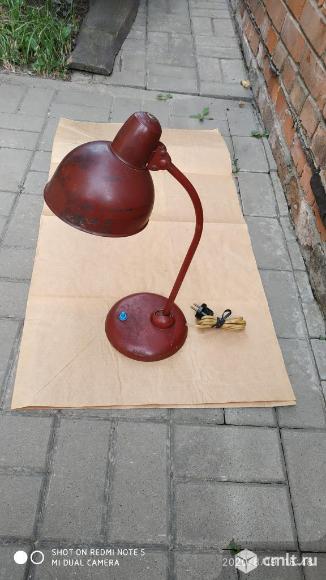Лампа настольная довоенная KAYSER. Фото 1.