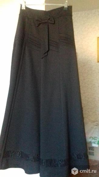 Юбка черная,44-46раз.. Фото 1.