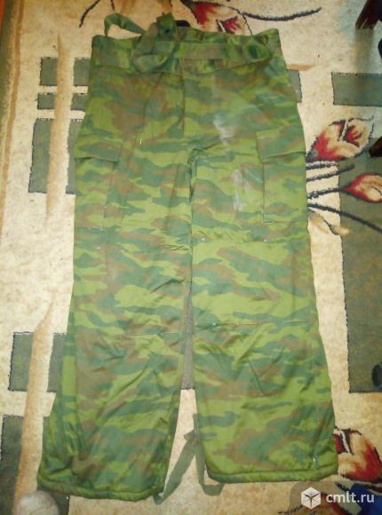Продам  брюки  военные  зимние--ватные   камуфлированные  на  лямках    новые. Фото 1.