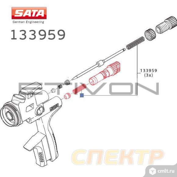 Набор пружин для иглы и регулятора подачи воздуха. Фото 2.