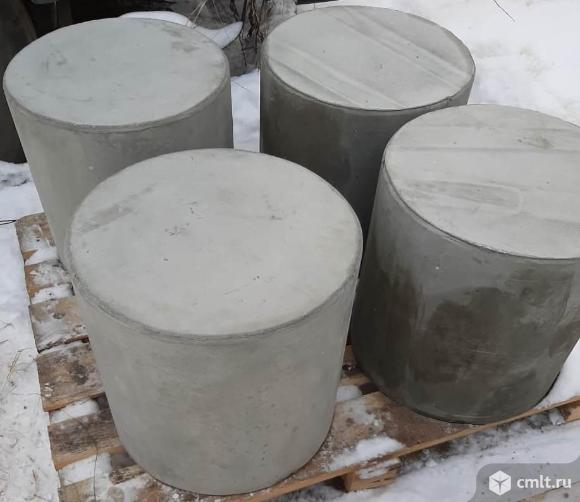 Бетонный столбик, d450xh450 мм. (парковочный ограничитель). Фото 2.