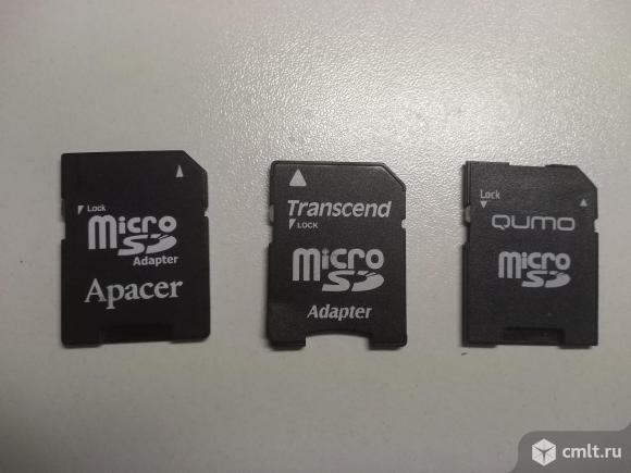 Картридер переходник адаптер с microSD на SD и USB. Фото 6.