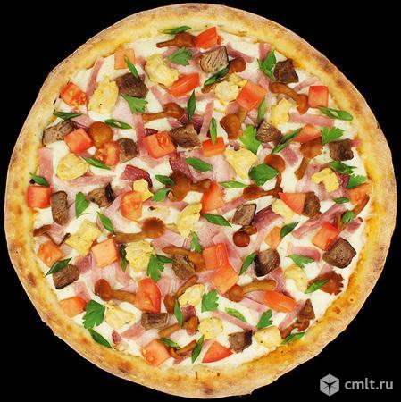 Пицца 4 мяса. Фото 1.