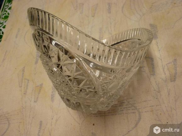 Салатник хрустальный.. Фото 2.