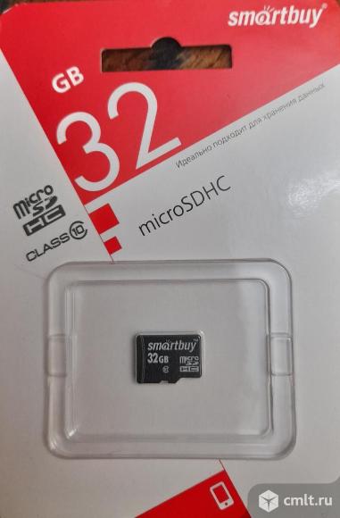 Новая гарантия карта памяти microSDHC 32Gb. Фото 1.