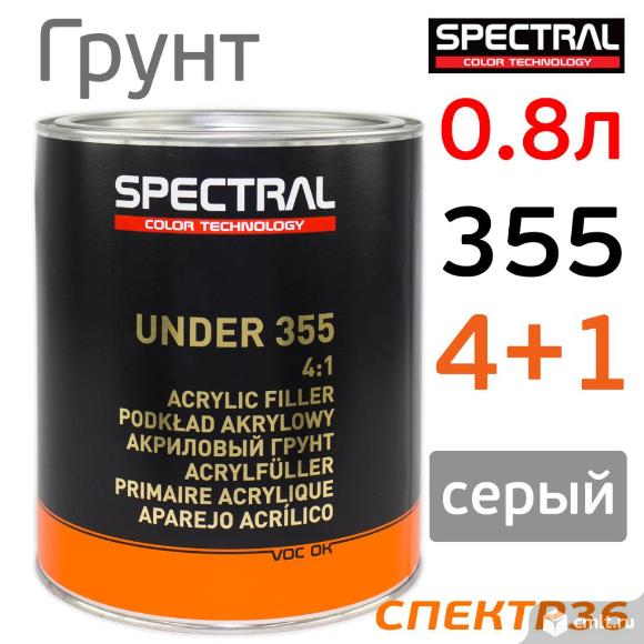 Грунт Spectral UNDER 355 4+1 (0,8л) серый. Фото 1.