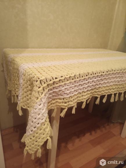 Скатерть вязаная. Фото 1.