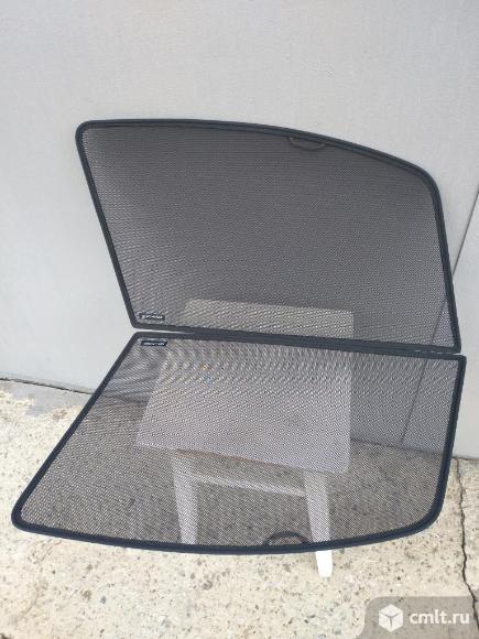 Каркасные шторки Киа Рио 3 (укороченные). Фото 1.