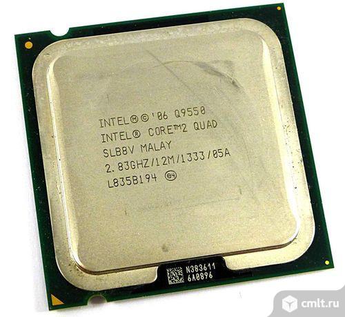 Процессор 4-ядерный Intel Q9550 775. Фото 1.