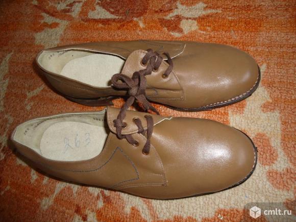 Туфли мужские новые кожа натур.. Фото 1.