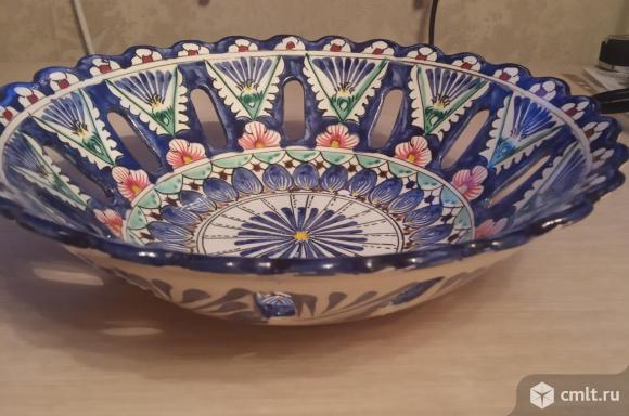 Ваза для фруктов, керамика. Фото 1.