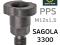 Адаптер бачка PPS для Sagola 3300 (пластиковый) M12х1.5. Фото 1.