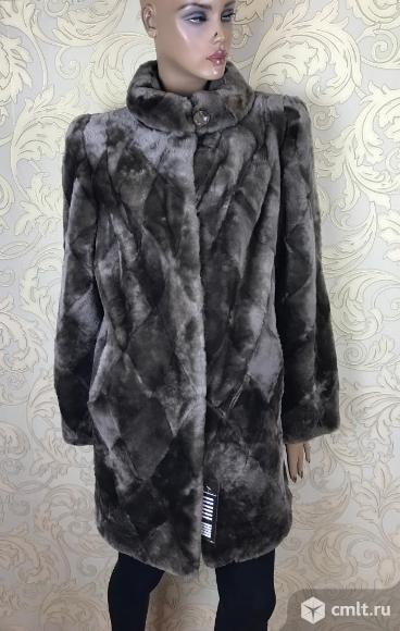 Шуба мутон новая мутоновая шуба размер 48-50. Фото 1.