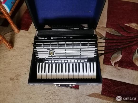 Аккордеон Немецкий "Weltmeister" S-5. Ломаная дека. Полный. 5 подбородников.. Фото 9.