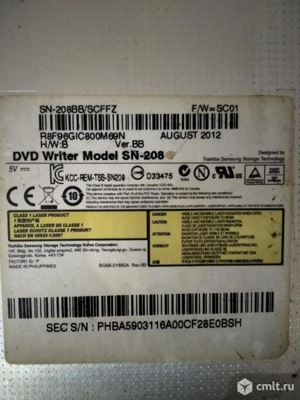 DVD Writer Model SN-208. Фото 1.