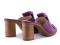 Сабо loriblu италия 39 размер кожа сиреневые фиолетовые каблук 8 см босоножки обувь женская лето. Фото 2.