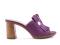 Сабо loriblu италия 39 размер кожа сиреневые фиолетовые каблук 8 см босоножки обувь женская лето. Фото 3.