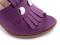 Сабо loriblu италия 39 размер кожа сиреневые фиолетовые каблук 8 см босоножки обувь женская лето. Фото 4.
