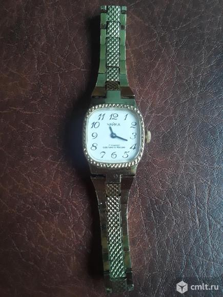 Женские часы Чайка 17 камней. С браслетом. Механика. Сделано в России. Рабочие!. Фото 1.