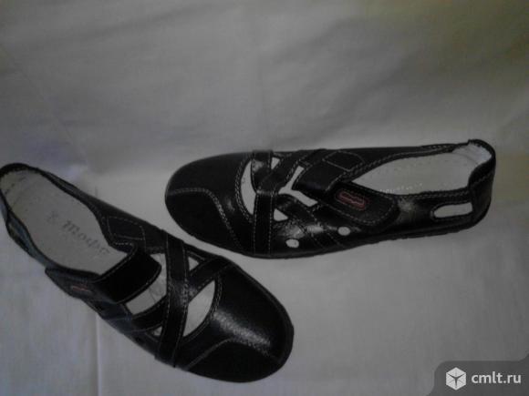 Мокасины новые, натуральная кожа р.36 «Тофа». Фото 1.