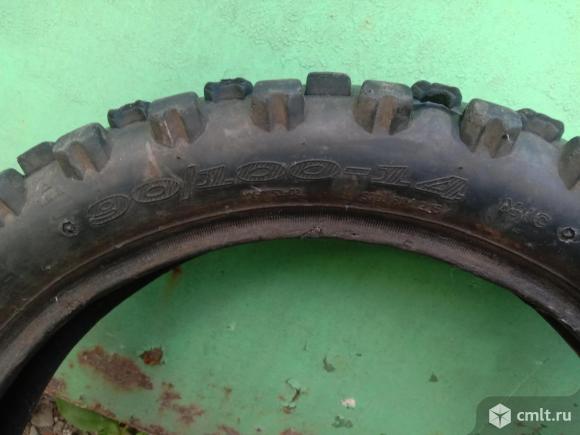 Задняя покрышка 14 дюймов для питбайка. Фото 4.