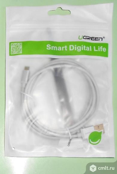 Ugreen smart digital life micro usb 2.0 cable 2m metal white. Фото 1.